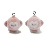 Flocking Opaque Resin Pendants