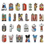 26Pcs 26 Styles Circus Theme Printed Acrylic Pendants