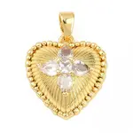 Brass Micro Pave Cubic Zirconia Pendants