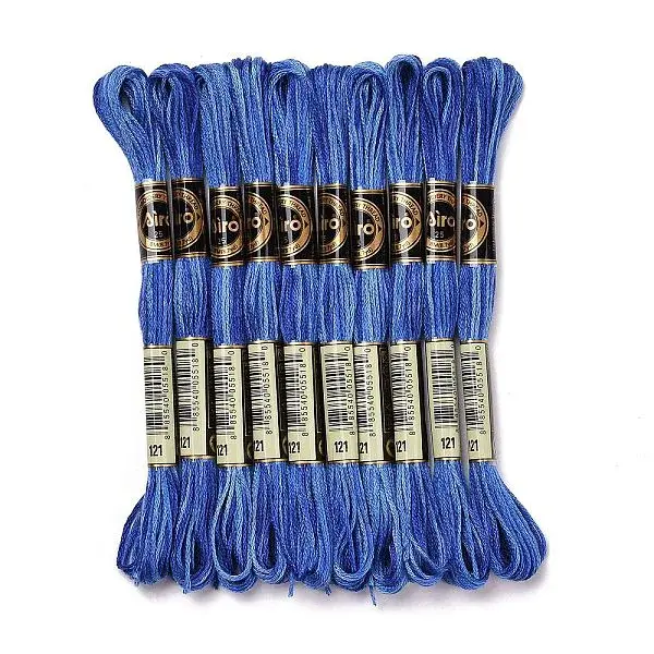 10 Skeins 6-Ply Polyester Embroidery Floss