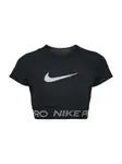 NIKE Funkčné tričko  čierna / biela