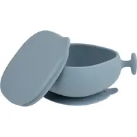 B.Box Silicone Bowl silikónová miska s viečkom Blue 300 ml