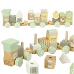 MG Farm Train drevený vláčik, zelený