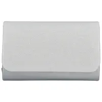 Dámska listová kabelka strieborná - Delami Estyna