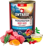 Konzerva Ontario Adult Monoprotein hovězí pate s mrkví 400g