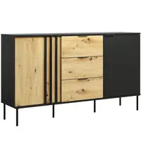 Komoda 2D3SZ RiminI 03 čierna/artisan