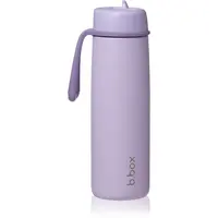 B.Box Stainless Steel Thermos Bottle termoláhev s brčkem Lilac Love 690 ml