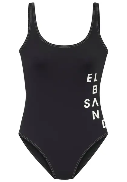 Elbsand Jednodielne plavky  čierna / biela