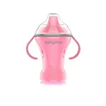 BABYONO Hrnek netekoucí s tvrdým náustkem Natural Nursing 260 ml - růžová