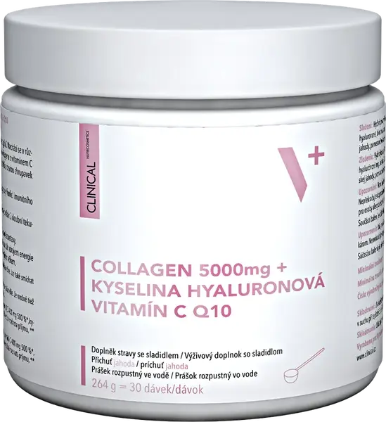 Clinical Collagen 5000 mg + kyselina Hyaluronová + vitamin C a koenzym Q10 264g