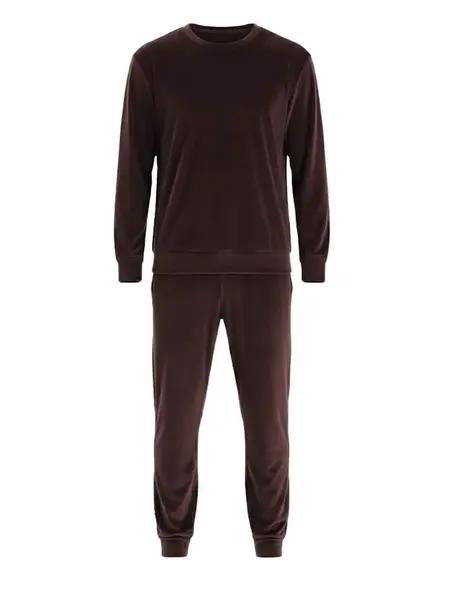 Dagi Dlhé pyžamo  čokoládová