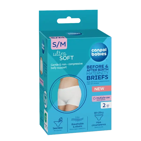 CANPOL BABIES Těhotenské a poporodní kalhotky 2v1 S/M 2 ks