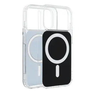 Ochranný kryt CLEAR FUSION MAG COVER Case compatible with MagSafe pro Apple iPhone 16 Pro Max, černá