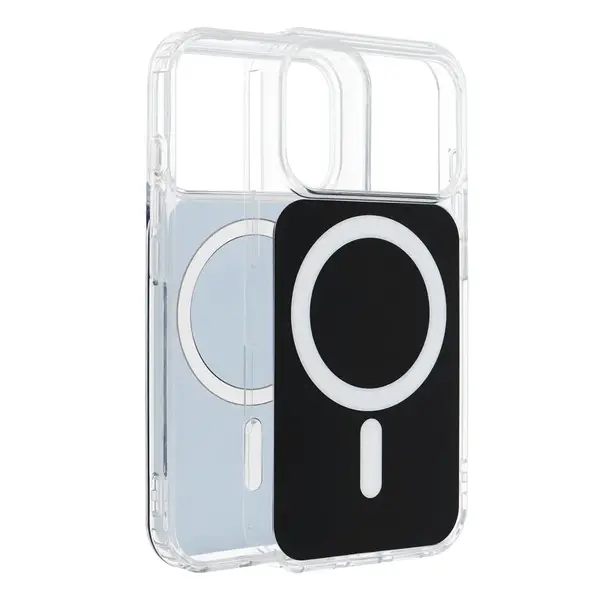 Ochranný kryt CLEAR FUSION MAG COVER Case compatible with MagSafe pro Apple iPhone 16 Pro Max, černá