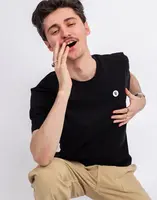 Tričko Freshlabels Dot Tee Uni Black