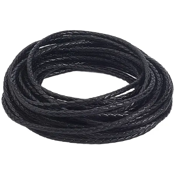 5M Round Braided Cowhide Letter Cord