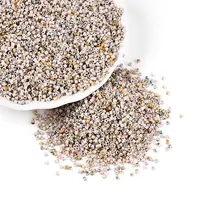 Spray Painted Picasso Cylinder Glass Seed Beads