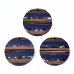 Transparent Resin & Walnut Wood Pendants