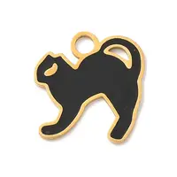 304 Stainless Steel Enamel Halloween Theme Charms