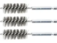 Sady kartáčů na vrtačku, různé průměry, ocelové, 3 ks - BGS technic Velikost: 18 mm