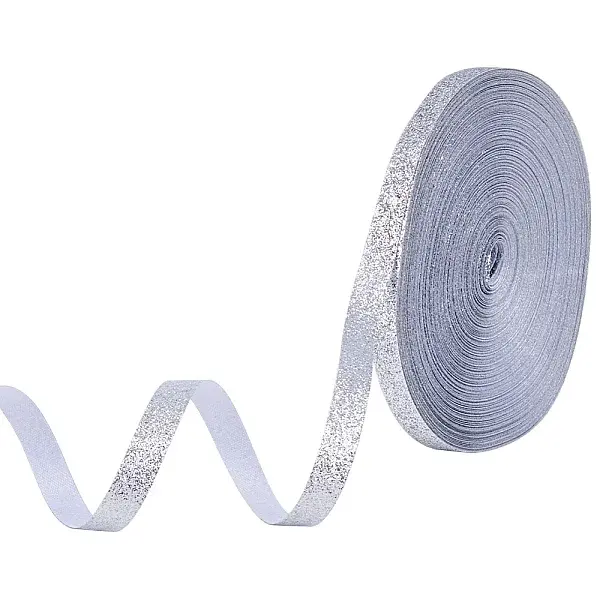 50 Yards Glitter Powder Polyester Ribbon