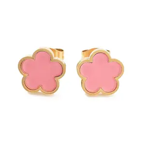 Flower Resin Stud Earrings