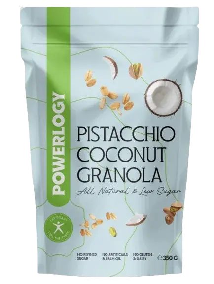 POWERLOGY Granola Pistacchio Coconut 350 g