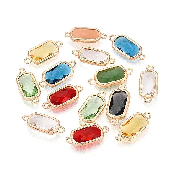 Faceted Glass Links connectors