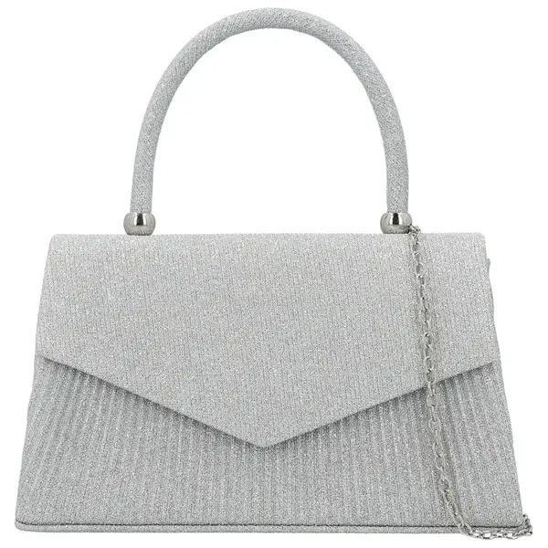 Dámska listová kabelka strieborná - Michelle Moon Leela