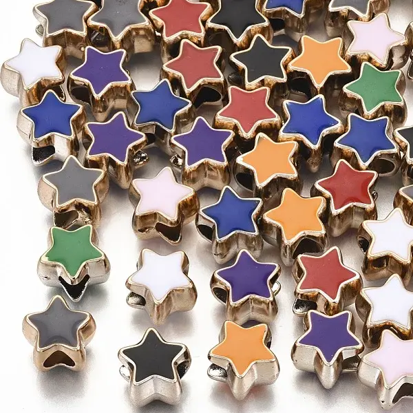 UV Plating Acrylic European Beads