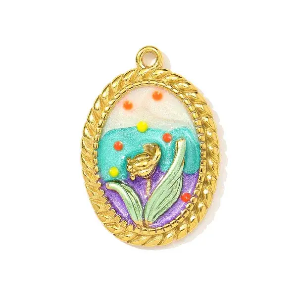 304 Stainless Steel Enamel Pendants