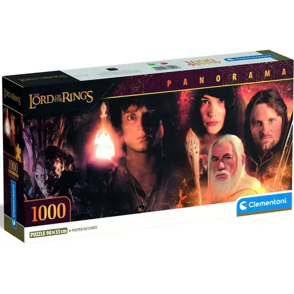Clementoni puzzle 1000 Panoráma Pán prsteňov