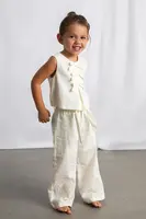 Dětské lněné kalhoty Mayoral
