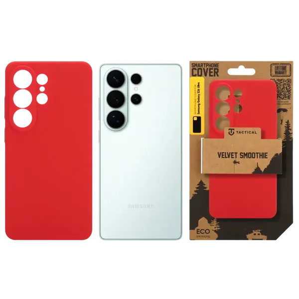 Zadní kryt Tactical Velvet Smoothie pro Samsung Galaxy S26 Ultra, chilli