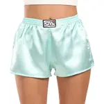 Dámske trenky klasická guma saténové svetlo zelené (L1162) XXL