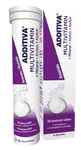 ADDITIVA Multivitamin+Mineral+Kofein ananas 20 šumivých tablet