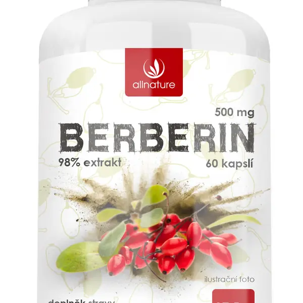 ALLNATURE Berberin Extrakt 98% 500 mg 60 kapslí