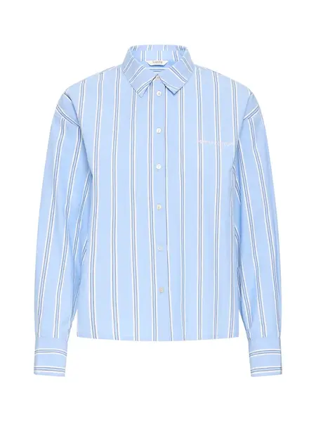 b.young Blúzka 'BYILAVA'  nebesky modrá / antracitová / biela