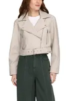 Krátka kožená bunda Only