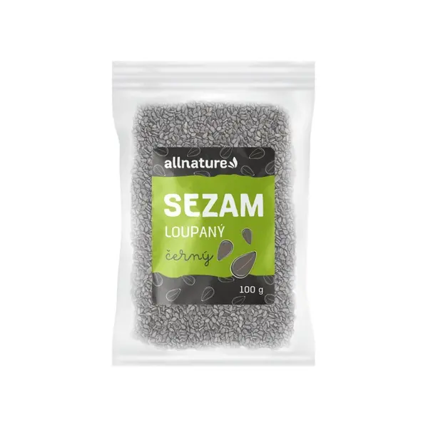 Allnature Sezam černý loupaný 100 g