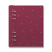 Diář Filofax Clipbook Timeless A5 polka dot burgundy