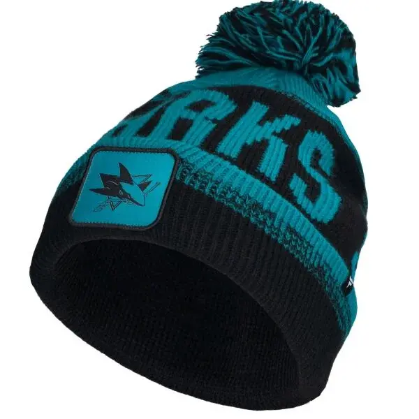 FANATICS SAN JOSE SHARKS THRIVE CUFFED POM BEANIE Čiapka, čierna, veľkosť