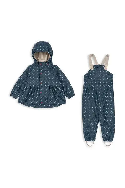 Dětské kalhoty a bunda Konges Sløjd RAINY PALME SET GIRL