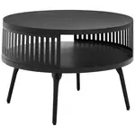 Carryhome KONFERENČNÍ STOLEK, černá, dřevo, kov, 75/75/44 cm