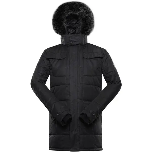 ALPINE PRO EGYP Pánská zimní bunda, černá, velikost 4XL