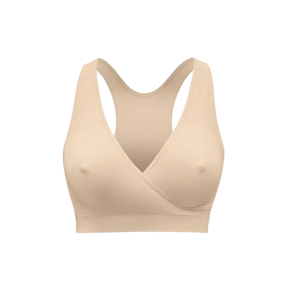 MEDELA Noční těhotenská a kojicí podprsenka Keep Cool béžová M