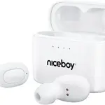 NICEBOY Bezdrátová sluchátka Hive Podsie 3 Bílá