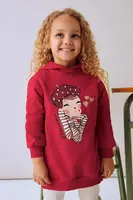 Dívčí šaty Mayoral červená barva, mini, oversize, 4928