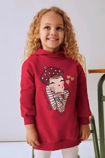 Dívčí šaty Mayoral červená barva, mini, oversize, 4928