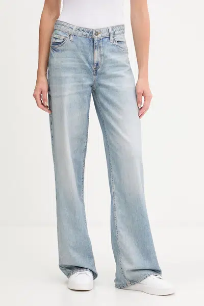 Džíny Guess Jeans dámské, modrá barva, W5YA0Y D0152
